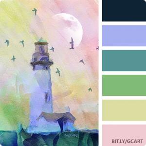 Artwork Color Palette - Yaquina Lighthouse